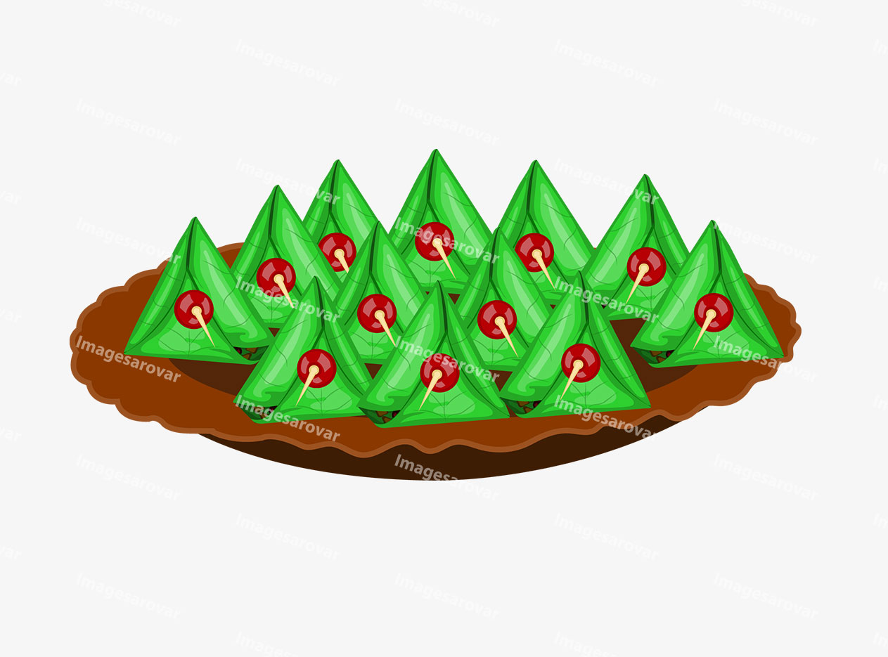 indian street food paan png vector illustration